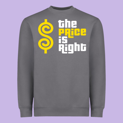 Price Is Right Heavyweight Sweatshirt Designed By Pixelflow