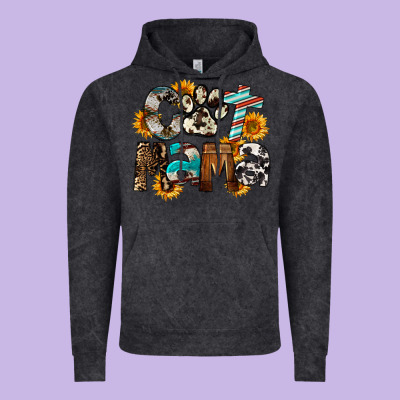 Western Cat Mama Mother's Day Vintage Hoodie Designed By Fadigitalartstudio