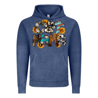 Vintage Denim Western Cat Mama Mother's Day Vintage Hoodie - FaDigitalArtStudio