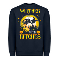Witches With Hitches Funny Halloween Costume Gift Heavyweight Sweatshirt | Teevron