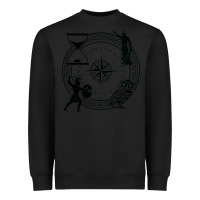 Black the four stoic virtues Heavyweight Sweatshirt - PixelFlow