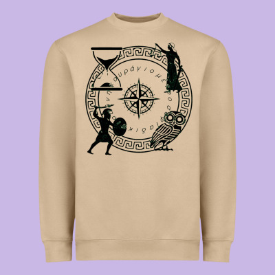 The Four Stoic Virtues Heavyweight Sweatshirt Designed By Pixelflow