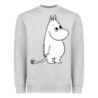 Heather Grey moomin character Heavyweight Sweatshirt - PixelFlow