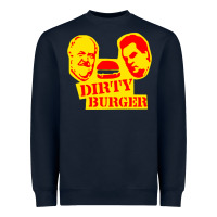 Navy dirty burger Heavyweight Sweatshirt - PixelFlow