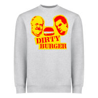 Heather Grey dirty burger Heavyweight Sweatshirt - PixelFlow