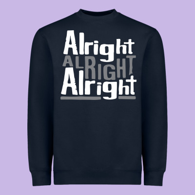 Matthew Mcconaughey Dazed & Confused Alright Alright Alright Hipster T Heavyweight Sweatshirt Designed By Pixelflow