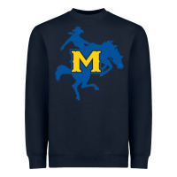 Navy mcneese  athletics Heavyweight Sweatshirt - PixelFlow