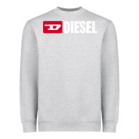 Heather Grey Diesel Heavyweight Sweatshirt - PixelFlow