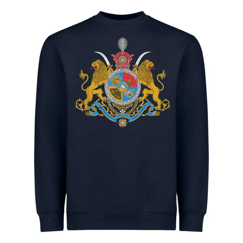 Iran Coat Of Arms Flag Souvenir Iranian Persian Heavyweight Sweatshirt by PixelFlow | Teevron