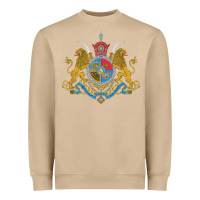 Mushroom Iran Coat of arms Flag souvenir Iranian Persian Heavyweight Sweatshirt - PixelFlow