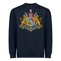 Navy Iran Coat of arms Flag souvenir Iranian Persian Heavyweight Sweatshirt - PixelFlow