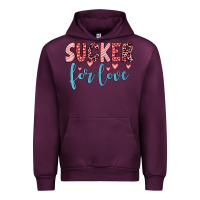 Mauve Wine sucker for love Urban Hoodie - JahusDesignShop