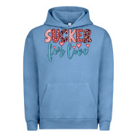 Pigment Pebble Blue sucker for love Urban Hoodie - JahusDesignShop