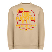 Mushroom fire marshal bill fire safety school funny firefighter t shirt Heavyweight Sweatshirt - PixelFlow