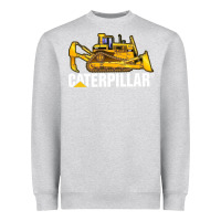 Heather Grey bulldozercat 2 Heavyweight Sweatshirt - PixelFlow