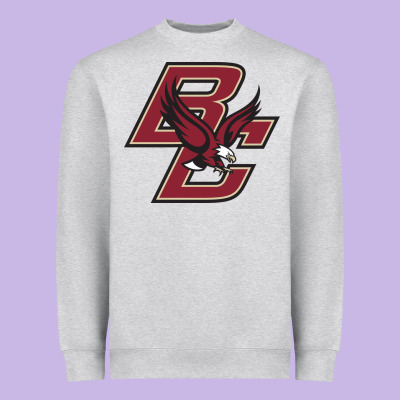 Boston College Eagl3s Heavyweight Sweatshirt Designed By Snappyart