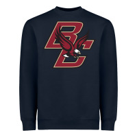 Navy boston college eagl3s Heavyweight Sweatshirt - SnappyArt