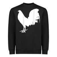 Black game fowl gallegos, rooster, chicken t shirt Heavyweight Sweatshirt - PixelFlow