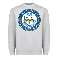 Heather Grey the-university-of-pittsburgh Heavyweight Sweatshirt - SnappyArt