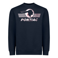Navy pontiac distressed Heavyweight Sweatshirt - SnappyArt