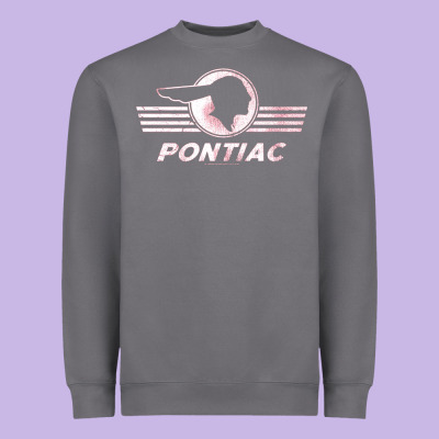 Pontiac Distressed Heavyweight Sweatshirt Designed By Snappyart