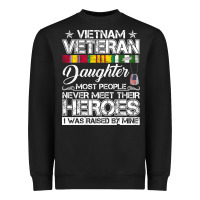 Black VietNam Veteran daughter Most People Never Meet Their Heroes Heavyweight Sweatshirt - SnappyArt