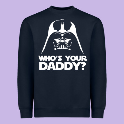 Darth Vader Who's Your Daddy Heavyweight Sweatshirt Designed By Snappyart