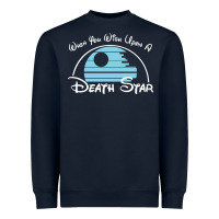 Navy when you wish upon a death star Heavyweight Sweatshirt - SnappyArt