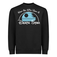 Black when you wish upon a death star Heavyweight Sweatshirt - SnappyArt