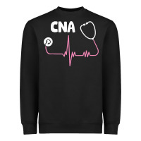 Black cna nurse t shirt Heavyweight Sweatshirt - SnappyArt