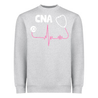 Heather Grey cna nurse t shirt Heavyweight Sweatshirt - SnappyArt