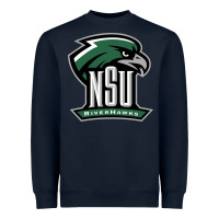 Navy northeastern state riverhawks Heavyweight Sweatshirt - SnappyArt