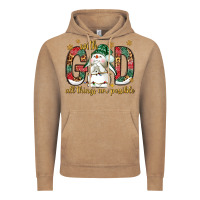 Vintage Coffee with god all things are possible with snowman bbs Vintage Hoodie - BundleAndBundleShop