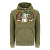 Vintage Olive with god all things are possible with snowman bbs Vintage Hoodie - BundleAndBundleShop