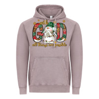 Vintage Zinc with god all things are possible with snowman bbs Vintage Hoodie - BundleAndBundleShop