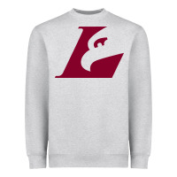 Heather Grey UW-La Crosse maroon Heavyweight Sweatshirt - SnappyArt