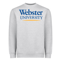 Heather Grey webster university Heavyweight Sweatshirt - SnappyArt