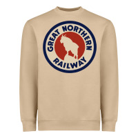 Mushroom Great Northern Railroad Heavyweight Sweatshirt - SnappyArt
