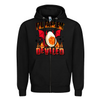 Black i will take em deviled Zipper Hoodie - AdoDesignShop