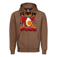 Chestnut i will take em deviled Zipper Hoodie - AdoDesignShop