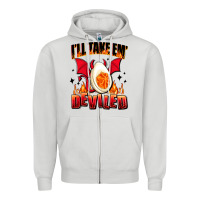Dove Grey i will take em deviled Zipper Hoodie - AdoDesignShop