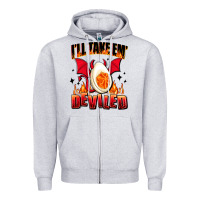 Heather Grey i will take em deviled Zipper Hoodie - AdoDesignShop