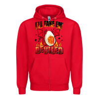 Red i will take em deviled Zipper Hoodie - AdoDesignShop