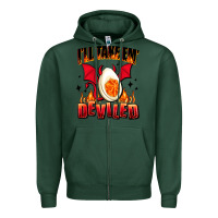 Sports Green i will take em deviled Zipper Hoodie - AdoDesignShop