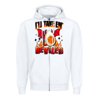 White i will take em deviled Zipper Hoodie - AdoDesignShop