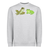 Heather Grey The Princess and the Frog Tiana and Naveen Art Heavyweight Sweatshirt - SnappyArt
