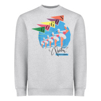 Heather Grey the go go's   vacation retro t shirt Heavyweight Sweatshirt - SnappyArt