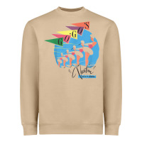 Mushroom the go go's   vacation retro t shirt Heavyweight Sweatshirt - SnappyArt