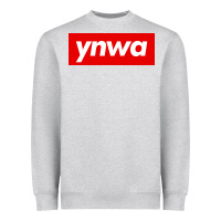 Heather Grey ynwa Heavyweight Sweatshirt - SnappyArt