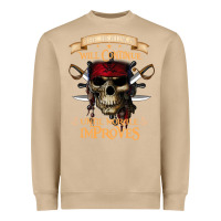 Mushroom pirate the beatings will continue until morale improves Heavyweight Sweatshirt - SnappyArt
